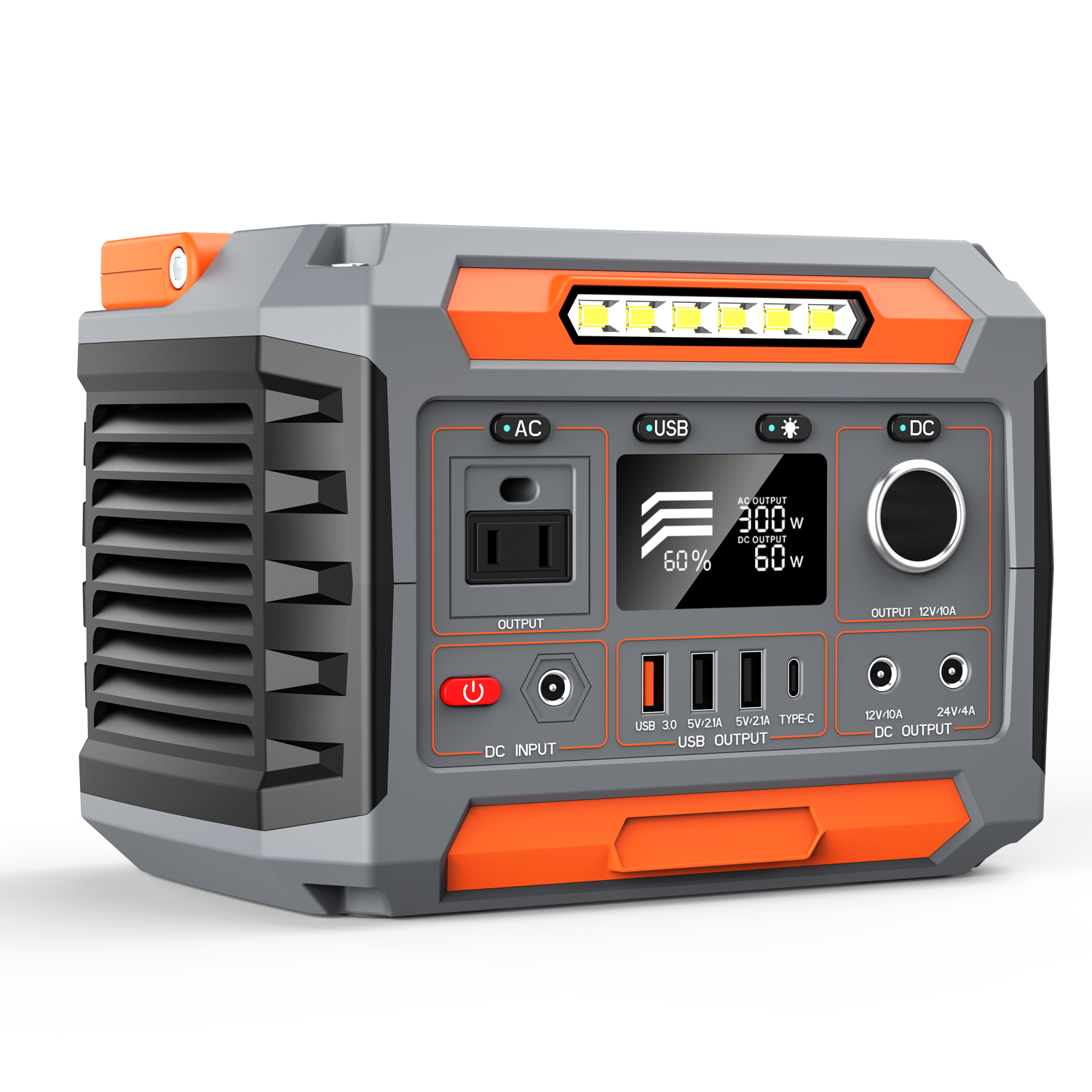 DC Power bank 12V 10A 24V 4A 300 W солнечный генератор переменного тока электростанция 110v 220v 300 watt 288WH для ноутбука