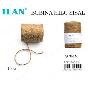 Bobina di Filo di Sisal 3mm 150g Corda di Juta Naturale per Imballaggio - Product Image 3
