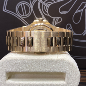 Montre mécanique de luxe pour homme plaquée or 18 carats avec détails en rubis, calendrier des phases lunaires, cadran multifonction, montre-bracelet automatique - Product Image 4