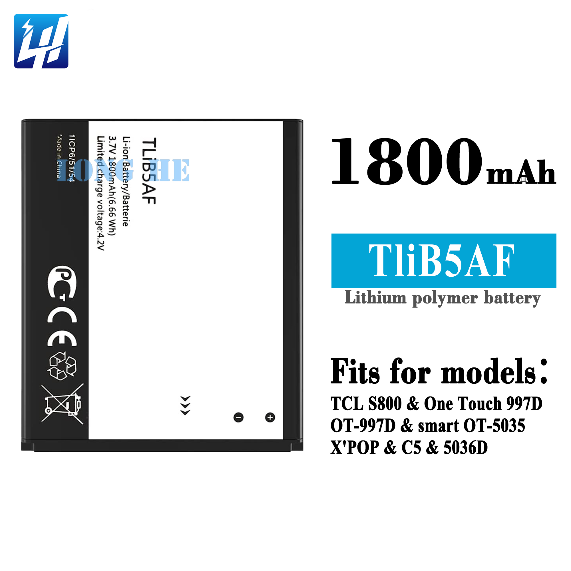 Vhbw Batteria Al Litio 600mAh Compatibile Con Alcatel One Touch OT-505, OT-708, OT-363 E Altri – Sostituisce CAB20G0000C1 - 3