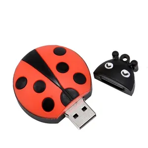 Memoria USB de Silicona de Alta Velocidad con Diseño de Lindo Escarabajo o Mariquita, Personalizada, <span class=keywords><strong>Mini</strong></span>, 64GB 32GB 16GB 4GB - Product Image 3