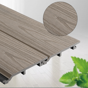 Pannello Murale 3D Scanalato in Composito Legno-Plastica WPC per Decorazione d'Interni, Rivestimento con Rivestimento Protettivo - Product Image 1