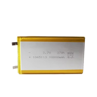 Sel Baterai Lithium Ion Pouch Grade A 1065113 3.7V 10000mAh Kapasitas Tinggi untuk Kotak Penyimpanan Energi Surya Luar Ruangan