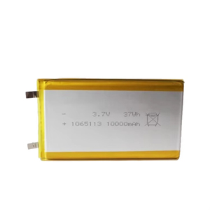 Grade A 1065113 3.7V 10000mAh Pouch Lithium-ioncel, hoogcapaciteits polymeerbatterij voor buitenopslag van zonne-energie. - Product Image 1