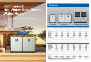 ปั๊มความร้อน 75C Nulite R134A 10 กิโลวัตต์ 50 กิโลวัตต์ 100 กิโลวัตต์ 200 กิโลวัตต์ 230 กิโลวัตต์ ผู้ผลิตปั๊มความร้อน ปั๊มความร้อนไฟฟ้าแบบใช้ลม - Product Image 6