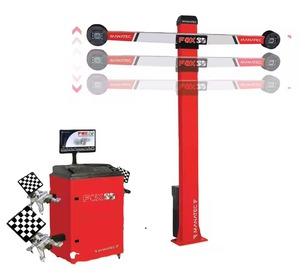 Système d'alignement des roues 3D avancé avec kit de levage complet Étalonnage précis du châssis de suspension pour les véhicules automobiles - Product Image 1