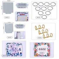 Kit de moules géants faits main AINIKA, écologiques, compatibles lave-vaisselle, base en époxy, moule en silicone pour bloc-notes, calendrier, résine, pour la maison