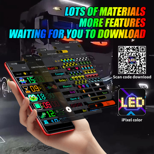 Led-Matrix-pixel-Panel Matrix Panel Led 12 cm Aplicación inteligente Programable Diy Devil Eyes Light <span class=keywords><strong>Animat</strong></span> Eyes on Truck - Product Image 2