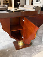 Table de canapé en bois massif, buffet de salon, console d'entrée de luxe sculptée de style médiéval, armoire décorative