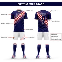 Maillots de Football Personnalisés Ensembles Complets Tenues de Foot Kits Uniformes Maillot Enfant Homme