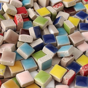 Projets de bricolage passe-temps carreaux de mosaïque d'art coloré en céramique émaillée pour la place d'artisanat - Product Image 1