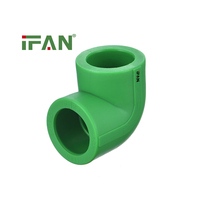 IFAN Meilleur Prix Matériaux de Plomberie PPR Tuyaux et Raccords en Plastique Coudes, Union, Tés, Manchons, Raccords d'Eau PPR