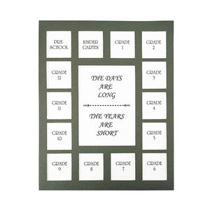 Cadre <span class=keywords><strong>Photo</strong></span> d'école 11x14 "15 Photos cadre de <span class=keywords><strong>Collage</strong></span> de Photos de jours d'école avec tapis noir blanc gris - Product Image 2