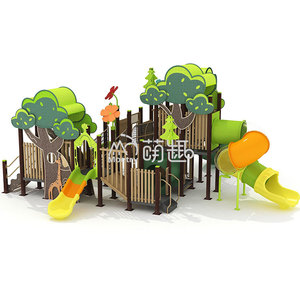 Structure de jeu extérieure Moetry en acier et bois, grande taille, pour parcs résidentiels, urbains et aventures en forêt - Product Image 2