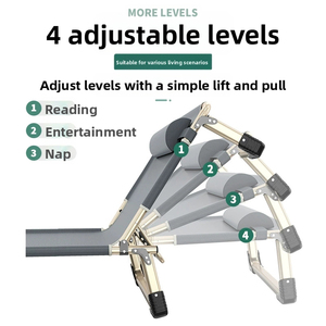 E-RIKE Ultralight Có Thể Gập Lại Giường Cũi Thép Ổn Định Nhiệm Vụ Nặng Nề Văn Phòng Có Thể Điều Chỉnh Chiều Cao Gấp Cũi Ngủ - Product Image 4