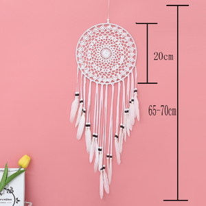 Atrapasueños colgante para decoración del hogar, decoración de pared de estilo europeo y americano, blanco puro, rojo, morado y negro, regalos creativos - Product Image 3