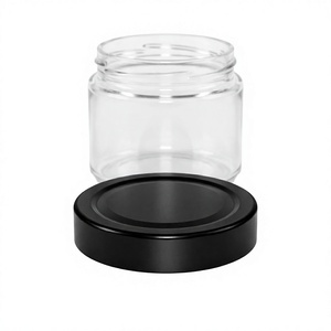 Tapa metálica negra moderna de 66 mm con cierre giratorio profundo para frascos de vidrio, sellado hermético, OEM personalizado - Product Image 3