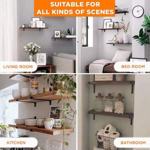 Cheap L <b>Shelf</b> <b>Bracket</b> Heavy Duty Open Shelving Hardware Included Rustic Iron Metal Scaffold <b>Black</b> Wall Floating <b>Shelf</b> <b>Brackets</b> - Product Image 6