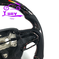 Pièces intérieures pour Dodge, volant en fibre de carbone personnalisé pour Challenger SRT RT SXT Scat Pack Hellcat Redeye Demon 6.2 HEMI