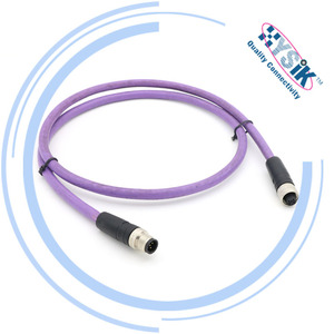 M12แบบมีรหัส5-PIN ตัวผู้กับตัวเมียแบบมีสายเคเบิลเครือข่ายไฟฟ้าแบบมีรหัสสำหรับ RS 485 - Product Image 6