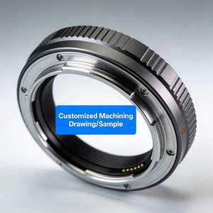 Collier d'objectif en aluminium anodisé de précision usiné CNC (tournage et fraisage) avec une précision de 0,001 mm, adaptateur optique pour montage de caméra pour la photographie - Product Image 2