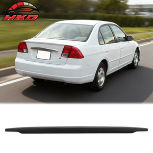 สปอยเลอร์หลังทรง OE สำหรับ Honda Civic Sedan ปี 2001-2005 สีดำด้าน - Product Image 1