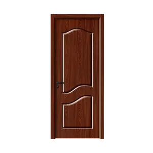 Model pintu utama kayu 2024 pintu kayu solid kamar interior pintu kayu untuk rumah dengan kunci pintar