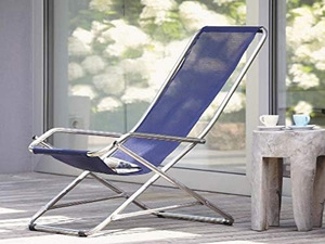 Chaise de jardin pliante en aluminium, chaise longue de camping d'extérieur, chaise à bascule de plage, chaise suspendue de patio - Product Image 5