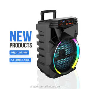 ABS-15101 Vente chaude Enceinte de fête audio <span class=keywords><strong>15</strong></span> <span class=keywords><strong>pouces</strong></span> avec écran numérique RVB, karaoké sans fil, chariot extérieur avec micro - Product Image 4