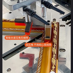 เครื่องตอกมุมไม้อัดแบบอัตโนมัติเต็มรูปแบบด้วยระบบนิวเมติก CNC สำหรับงานไม้ ตอกกรอบรูปอัจฉริยะ ความแม่นยำสูง - Product Image 5