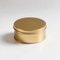 Emballage de gâteau en métal personnalisé boîte ronde boîte de conserve de luxe pour gâteau d'anniversaire de mariage avec couvercle pour la pâtisserie