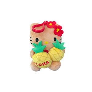 Llavero de peluche de Hello Kitty marrón de 12 cm, con luz, diseño 3D de dibujos animados, portátil, con impresión digital, marca SHILI, colgante para bolso, con garra. - Product Image 6