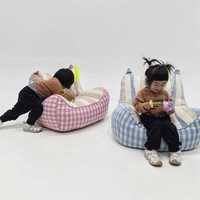 Fauteuil Bébé Confortable en Gros, Chaise Animale de Dessin Animé Moderne Pliable, Canapé Écologique en Forme de L pour Hôtels et Salles de Bain