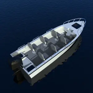 알루미늄 낚시 보트 작업 선박 5.5m 길이 고속 보트