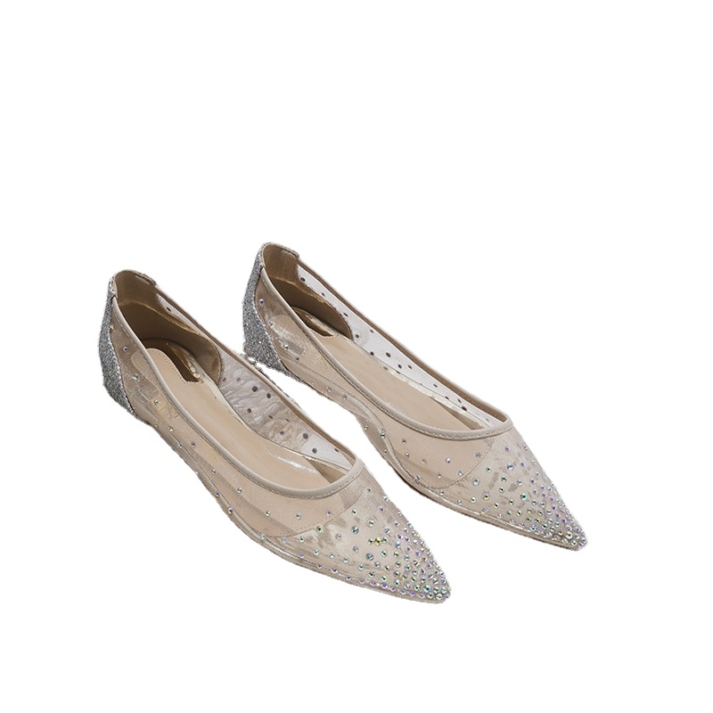 2021 fancy wedding flat bridal queen crystal diamond luxury women shoes