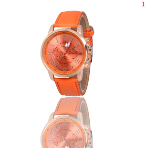Nuovo <span class=keywords><strong>Orologio</strong></span> da <span class=keywords><strong>Donna</strong></span> Dorato di Lusso con Bracciale, Numeri Romani, Cinturino in Ecopelle, Analogico al Quarzo, Elegante <span class=keywords><strong>Orologio</strong></span> Geneva da <span class=keywords><strong>Donna</strong></span> - Product Image 6