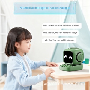 Rubik's Cube Mini Haut-Parleur Portable Intelligent Chargeur <span class=keywords><strong>Sans</strong></span> <span class=keywords><strong>Fil</strong></span> Magnétique 15W Charge Rapide RVB pour V5.3 IPX-4 Voix Étanche - Product Image 2
