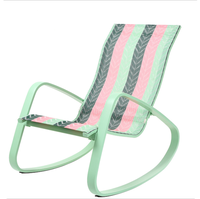 Chaise longue confortable de style nordique pour salon, balcon, extérieur et intérieur, chaise à bascule lourde pour le loisir, vente en gros personnalisée
