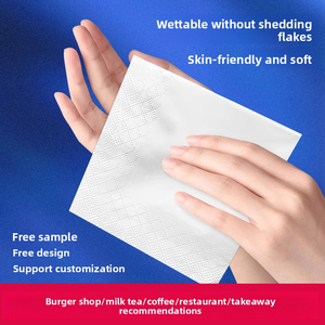 Servilletas Desechables Impresas Personalizadas de 2 Capas con Logotipo, Servilletas de Cóctel Suaves Plegables en Bolsa para Uso en Restaurantes - Product Image 4