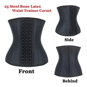 3015 Mujeres 25 acero hueso látex Shapewear cintura Cincher cuerpo Shaper faja Bustiers cintura entrenador corsé para pérdida de peso - Product Image 4