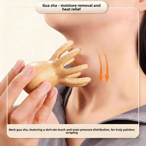 Peine de masaje meridiano de madera de haya natural con forma de pulpo - Estimulación de puntos de acupuntura del cuero cabelludo, desbloqueador de meridianos, práctico - Product Image 4