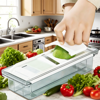 Keukengerei Groothandel Multifunctionele Handmatige Voedsel Fruit Groentesnijder Gereedschap Snijder Ui & Wortel Chopper