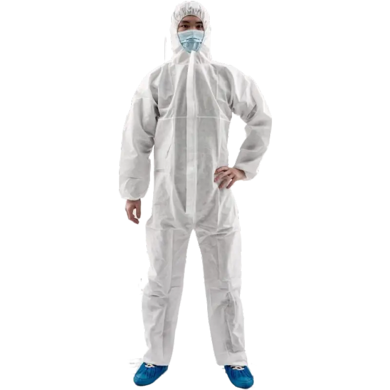 Junlong Full Body Protection Pak Ademende Wegwerp Hazmat Chemische Werkkleding Voor Schilders