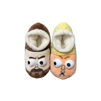 Pantoufles de bateau personnalisées en peluche pantoufles de panda en peluche nouveauté maison chaussure en peluche dessin animé pantoufle