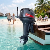 Aksesoris OEM Marine Aluminium Alloy Laris Manis, Universal Fit Part 15HP 2 Tak Manual Start Motor Tempel untuk Kapal Nelayan