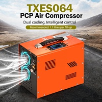 Compresseur d'air PCP TUXING haute pression à arrêt automatique, 110V/220V, 4500psi/300bar/30MPa, alimentation CC, pour respirateur et paintball