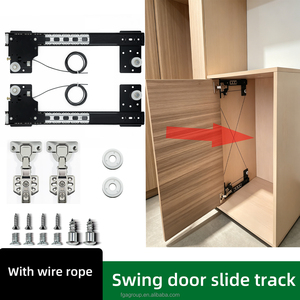 Système de glissières invisibles pour portes d'armoires, rails silencieux pour tiroirs, en acier laminé à froid, pour cuisine, salle de bain, chambre à coucher - Product Image 4