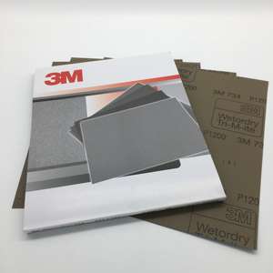 3M734 Papier de verre de haute qualité Grain 400-1200 Feuille de papier abrasif humide et sec Feuille de papier abrasif 734 - Product Image 3