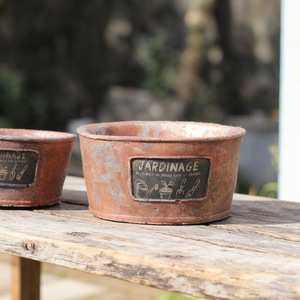 Vasi per Fiori in Cemento Stile Retrò Europeo, <span class=keywords><strong>Tazze</strong></span> da Caffè Effetto Invecchiato, Secchielli per Fiori, Vasi Classici Piccoli, Decorazioni Creative per Giardino - Product Image 3
