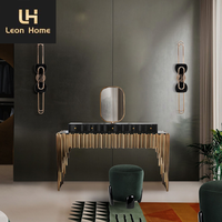 Meuble de luxe pour chambre à coucher Coiffeuse moderne pour chambre à coucher Coiffeuse de maquillage avec miroir